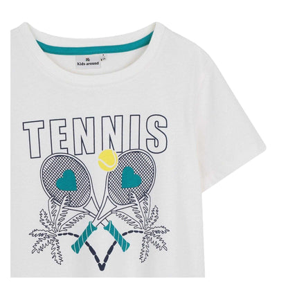 Cream - Side - Kids Around Childrens-Kids Tennis Ball T-Shirt