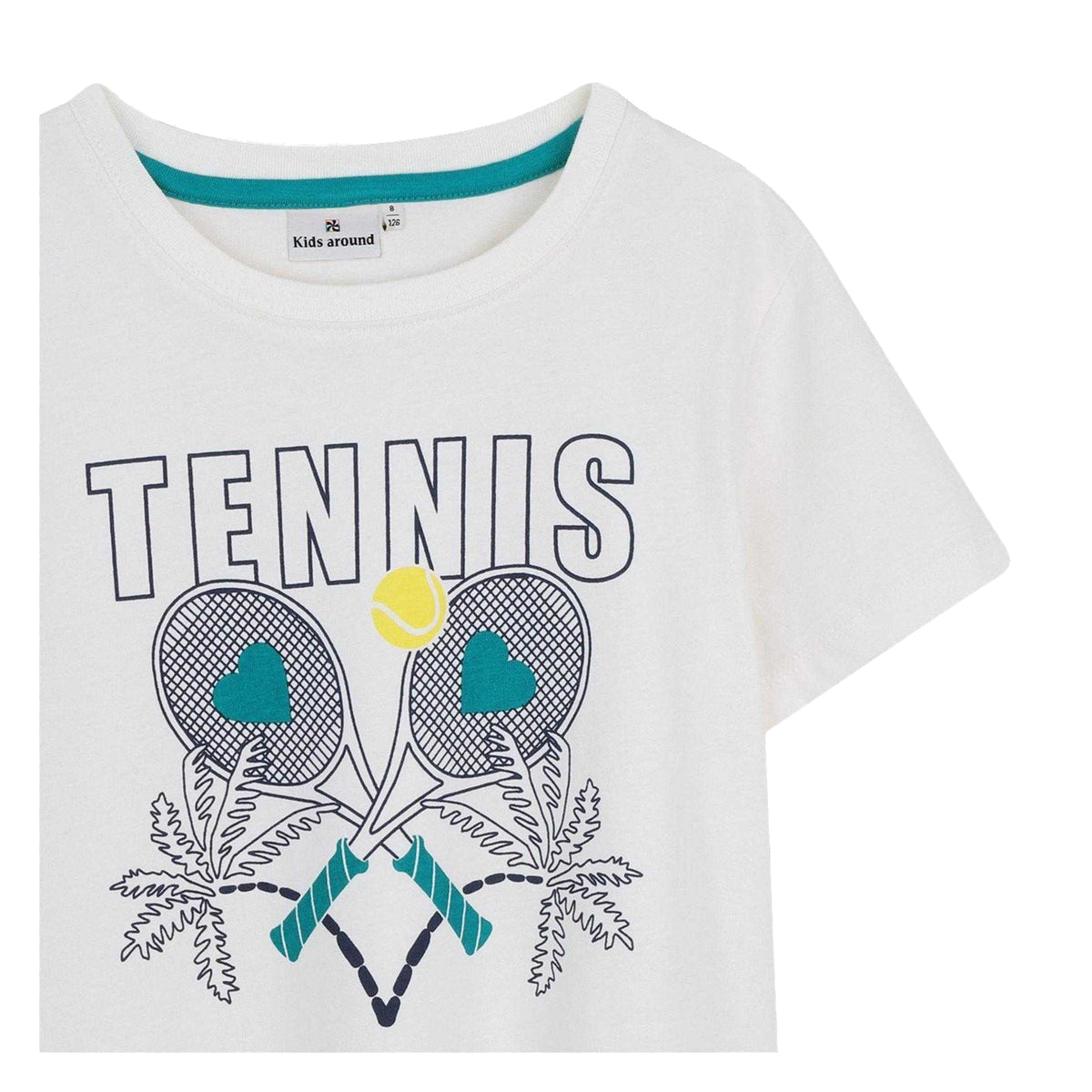 Cream - Side - Kids Around Childrens-Kids Tennis Ball T-Shirt