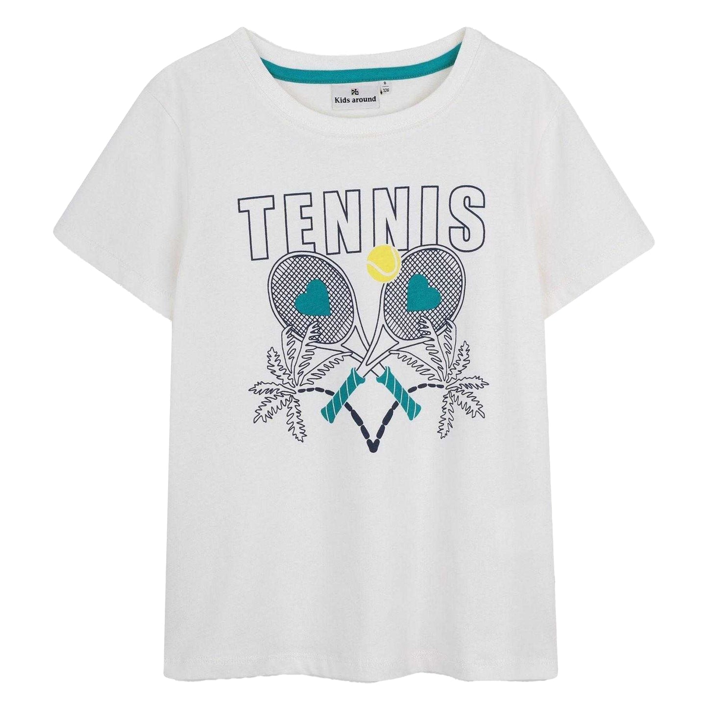 Cream - Front - Kids Around Childrens-Kids Tennis Ball T-Shirt