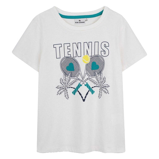Cream - Front - Kids Around Childrens-Kids Tennis Ball T-Shirt