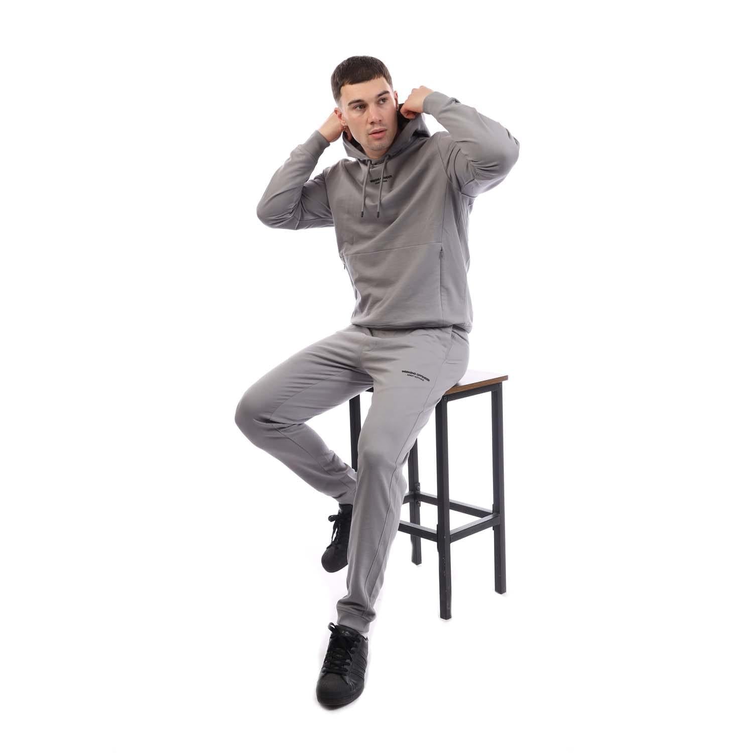 Grey - Pack Shot - Weekend Offender Mens Eclipse Tracksuit