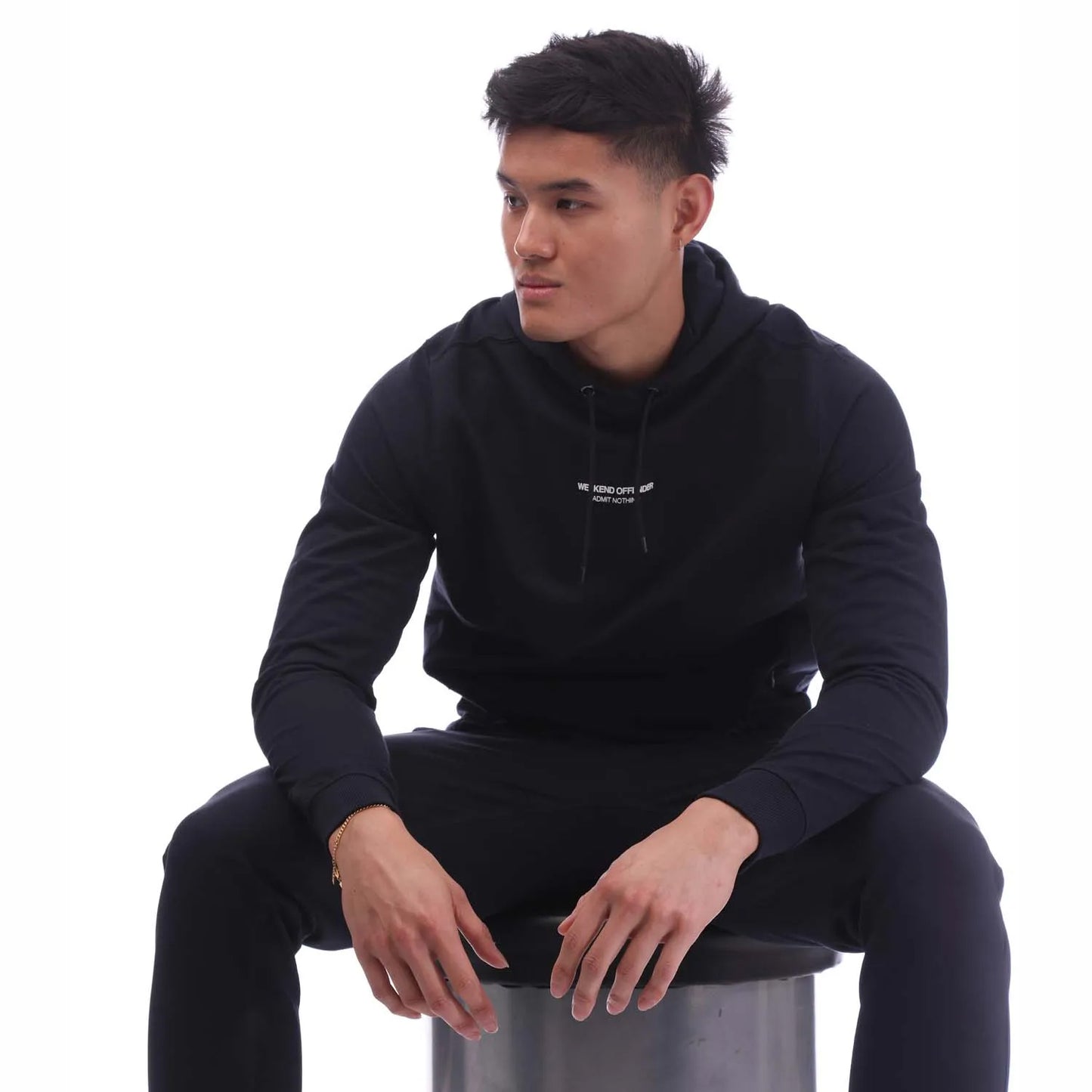 Navy - Side - Weekend Offender Mens Eclipse Tracksuit