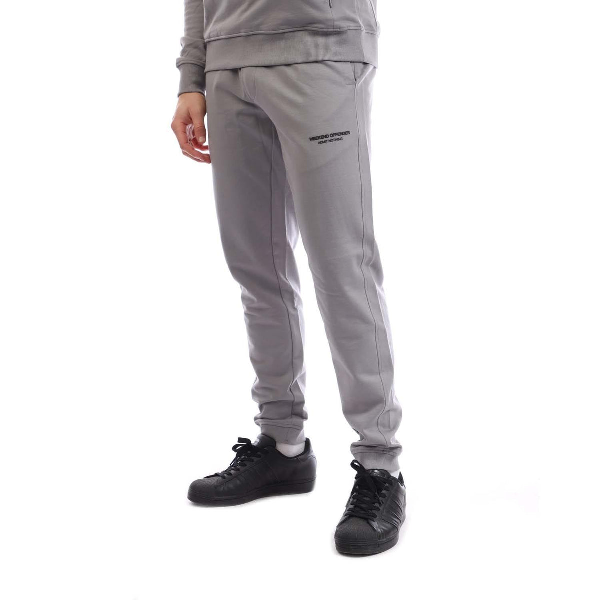 Grey - Side - Weekend Offender Mens Eclipse Tracksuit