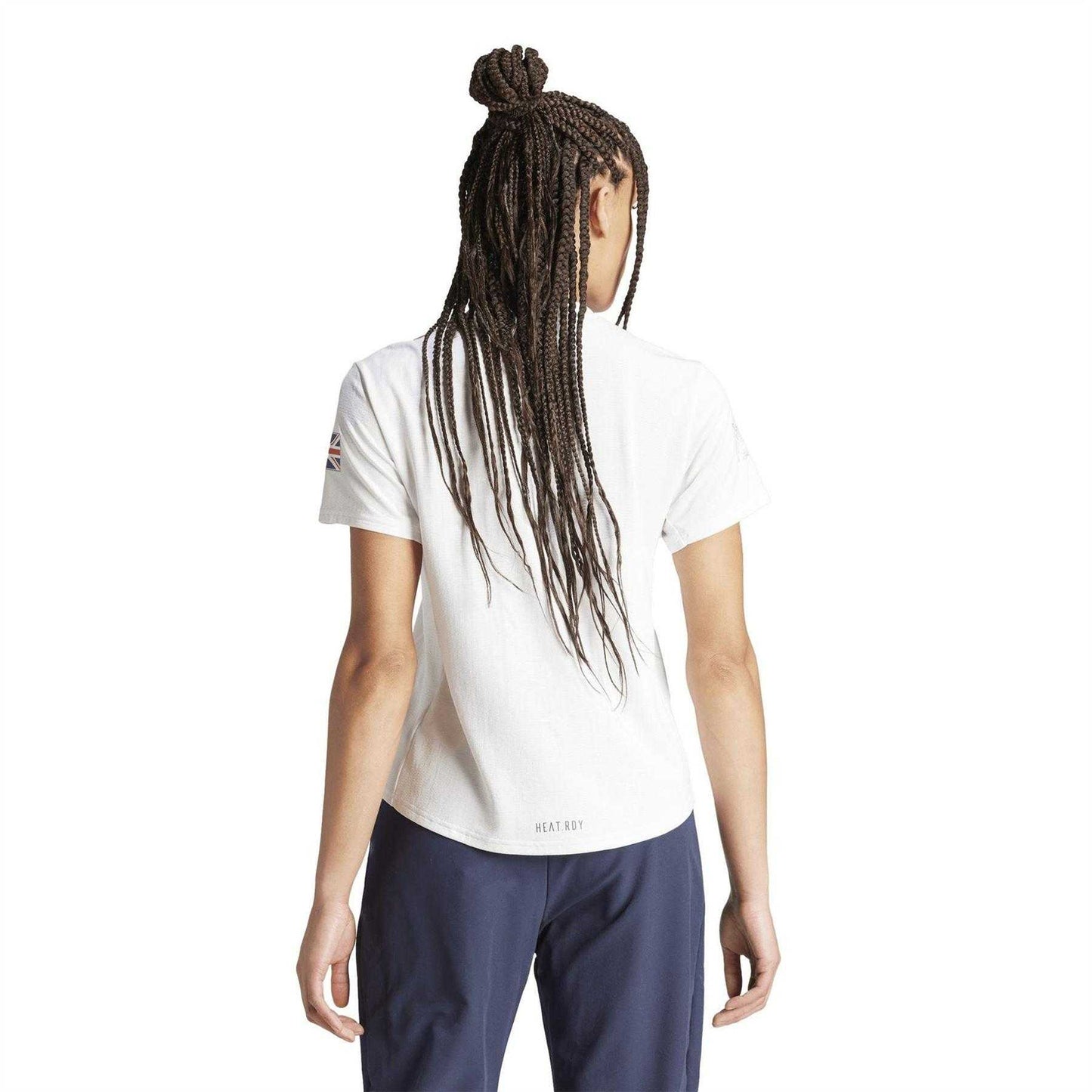 White - Back - Team GB Womens-Ladies Adidas T-Shirt