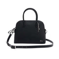 Black - Front - Lacoste Naos Pique Crossbody Bag