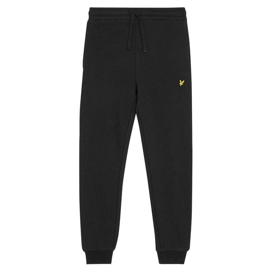 Jet Black - Front - Lyle & Scott Childrens-Kids Fleece Regular Sweatpants