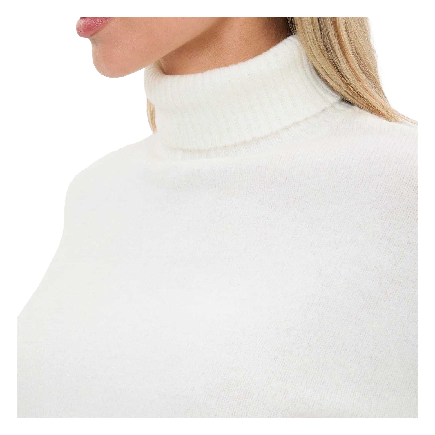 Cream - Side - I Saw It First Unisex Adult Roll Neck Jumper