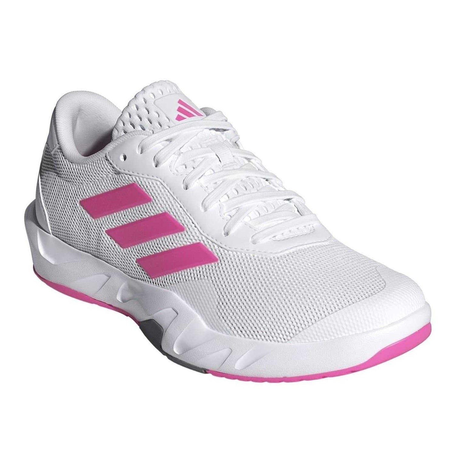 White - Front - Adidas Childrens-Kids Amplimove Lace Up Trainers