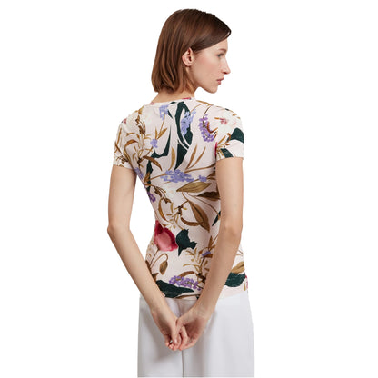 Plaster Pink - Back - Ted Baker Womens-Ladies Belliea Floral Slim T-Shirt