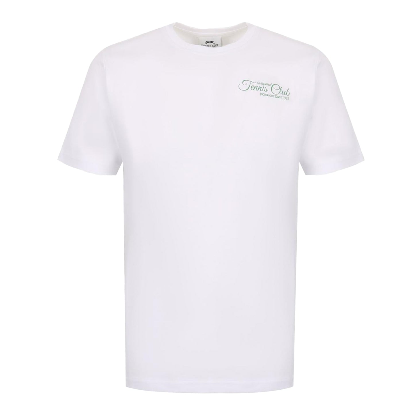 White - Front - Slazenger Womens-Ladies Tennis Club Back Print T-Shirt