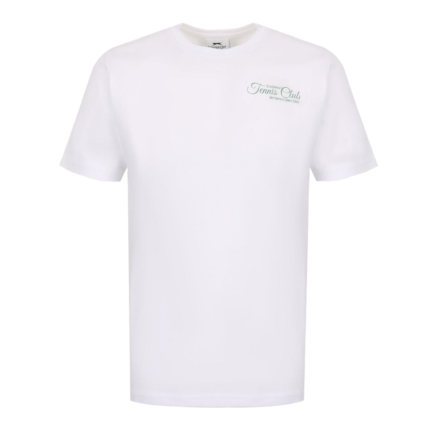 White - Front - Slazenger Womens-Ladies Tennis Club Back Print T-Shirt