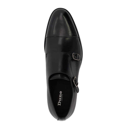Black - Lifestyle - Dune London Mens Sullivan Monk Leather Shoes