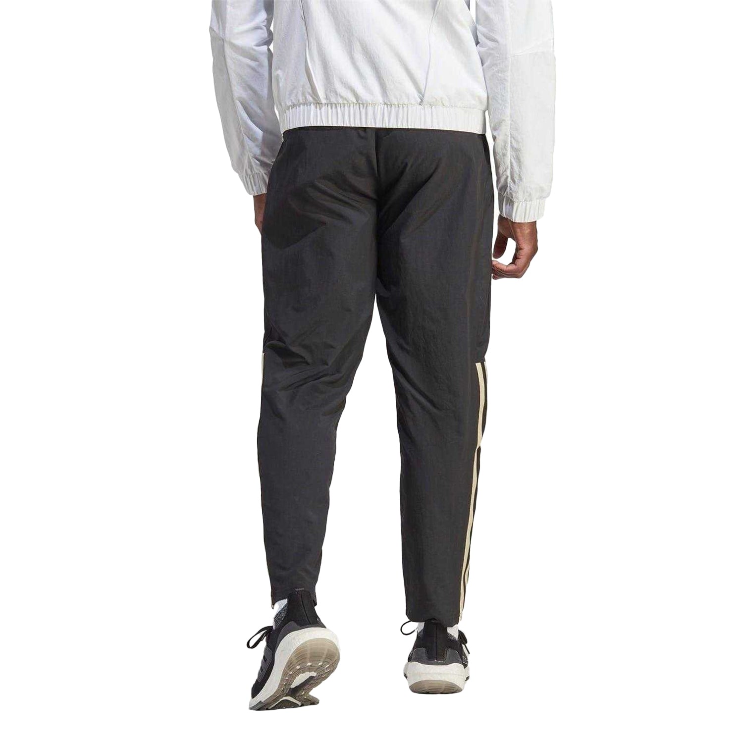 Black - Back - Adidas Mens Italy 125th Anniversary Regular Tracksuit Bottoms