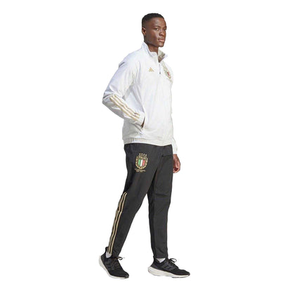 Black - Pack Shot - Adidas Mens Italy 125th Anniversary Regular Tracksuit Bottoms