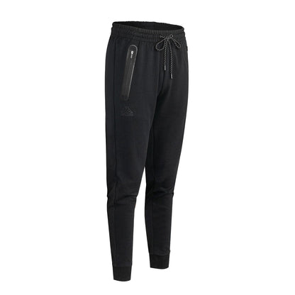 Black - Side - Kappa Mens Polycotton Logo Jogging Bottoms