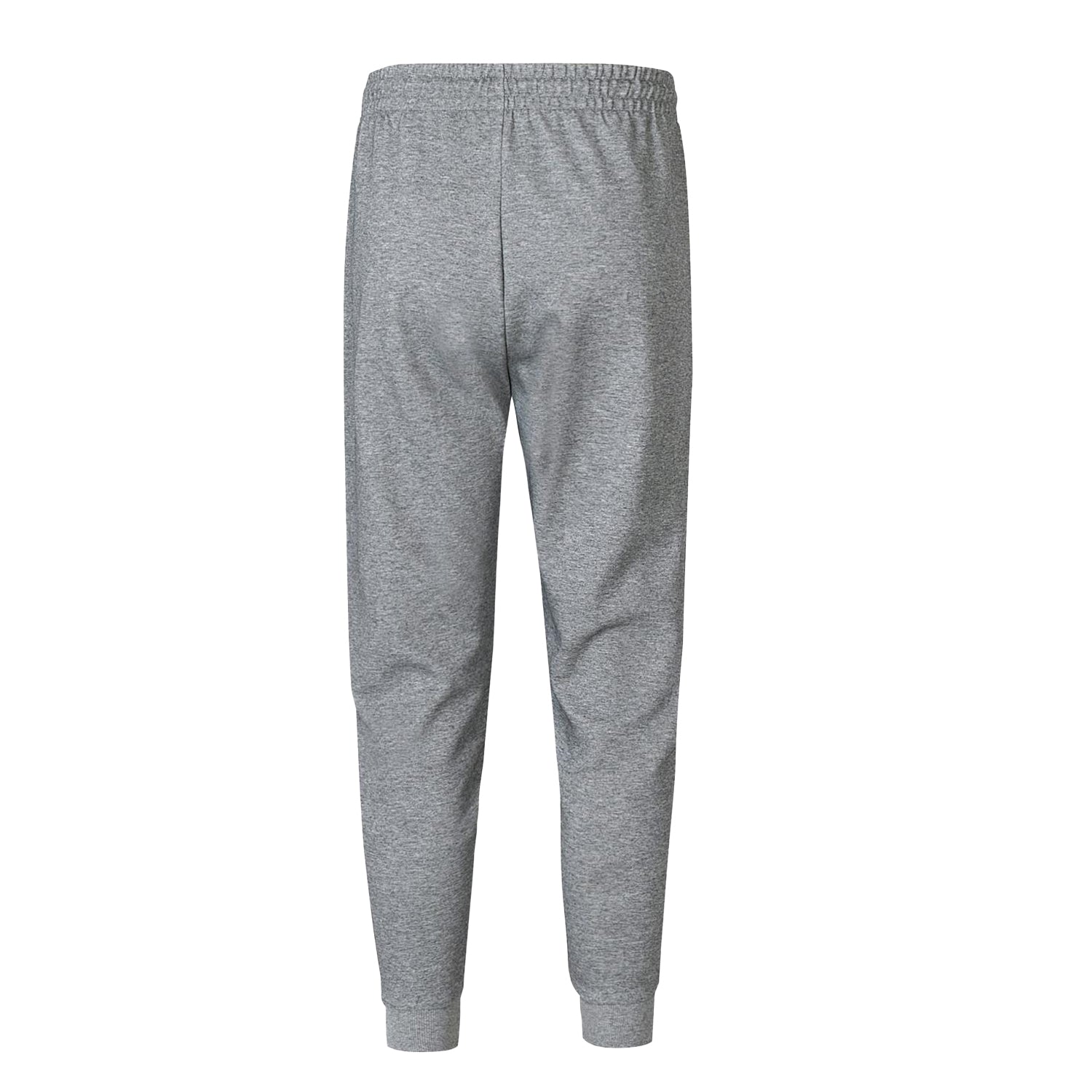 Grey Marl - Back - Kappa Mens Polycotton Logo Jogging Bottoms