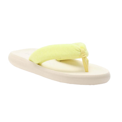 Yellow - Front - Rocket Dog Womens-Ladies Sunset Puff Flip Flops