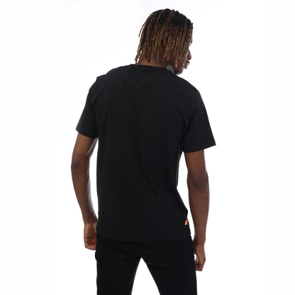 Black - Back - Timberland Mens Northwood Wordmark T-Shirt
