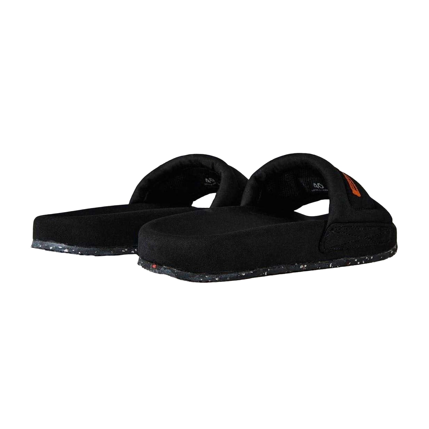 Black - Back - Heron Preston Womens-Ladies Flat Slides