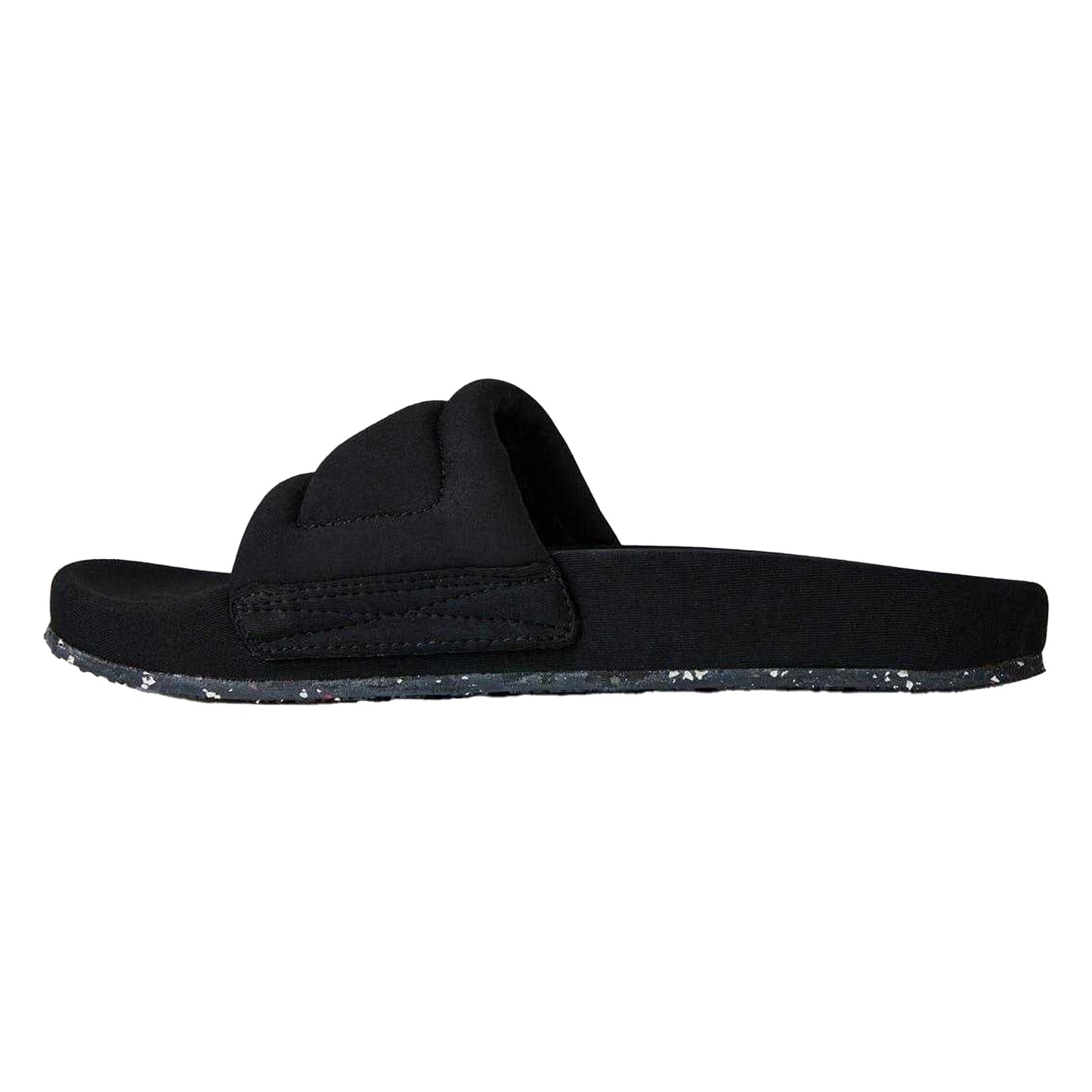 Black - Side - Heron Preston Womens-Ladies Flat Slides
