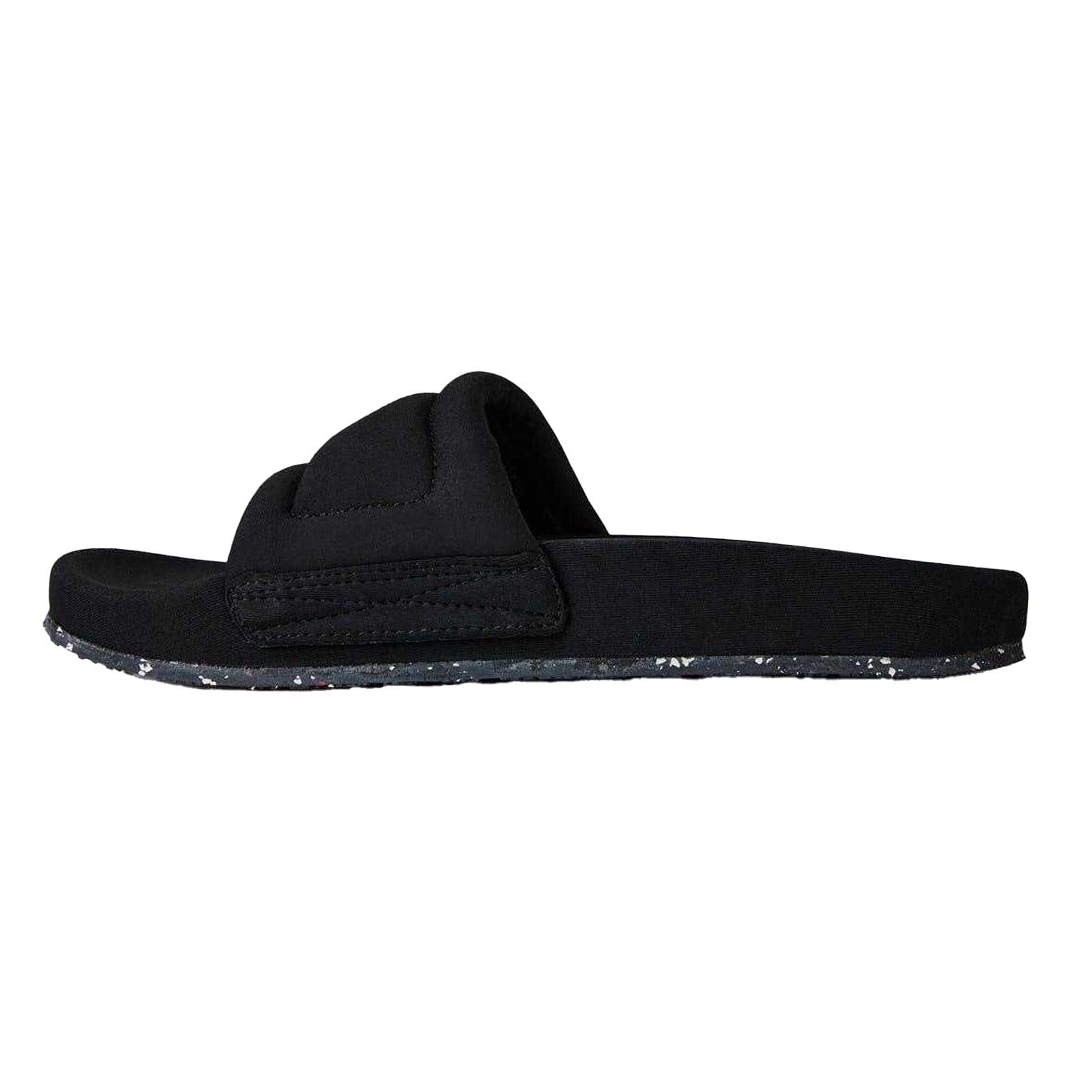 Black - Side - Heron Preston Womens-Ladies Flat Slides