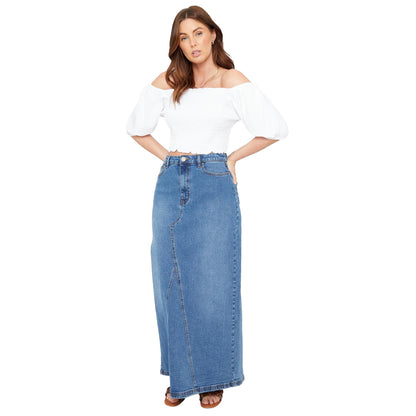 White - Pack Shot - Be You Womens-Ladies Off Shoulder Regular Puff Sleeve Crop Top