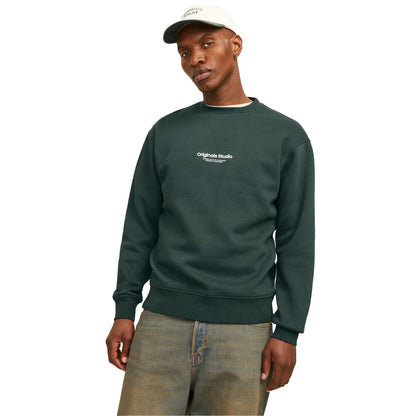 Forest - Side - Jack And Jones Mens Graphic Print Ribbed Sweatshirt