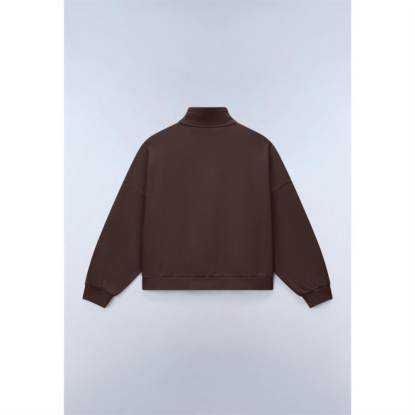 Brown - Back - Napapijri Womens-Ladies Almas Quarter Zip Sweatshirt