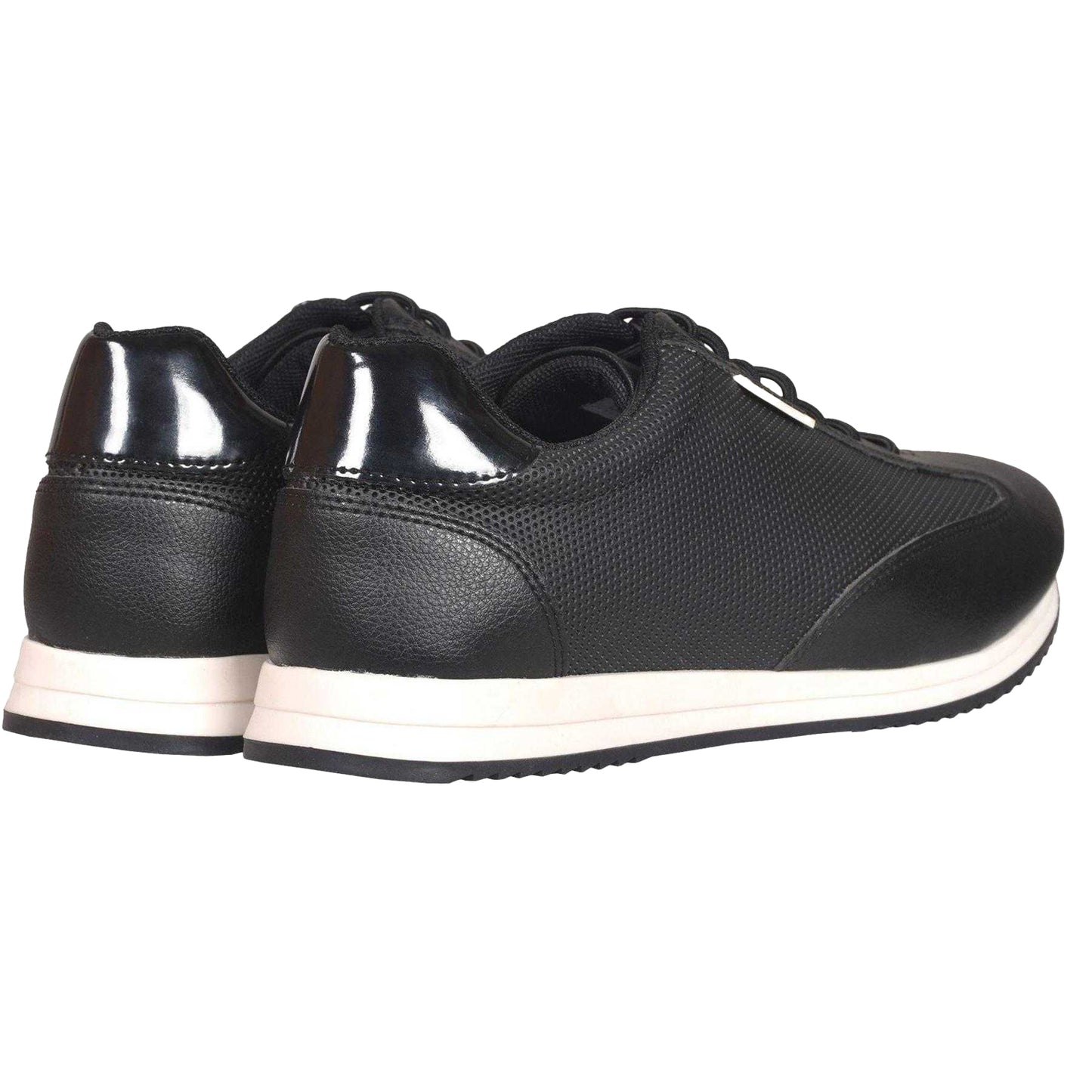 Black - Back - Firetrap Mens Panther Trainers