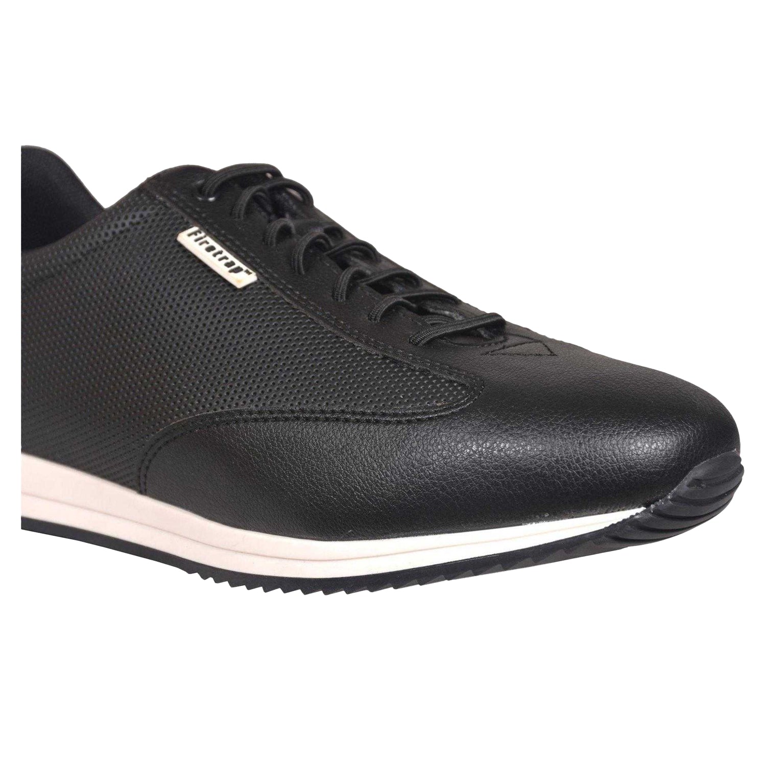Black - Side - Firetrap Mens Panther Trainers