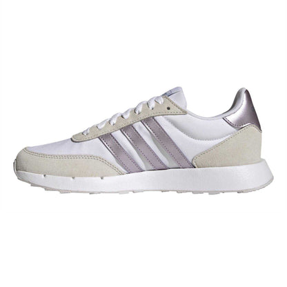 White - Side - Adidas Womens-Ladies Run 60s 2.0 Trainers