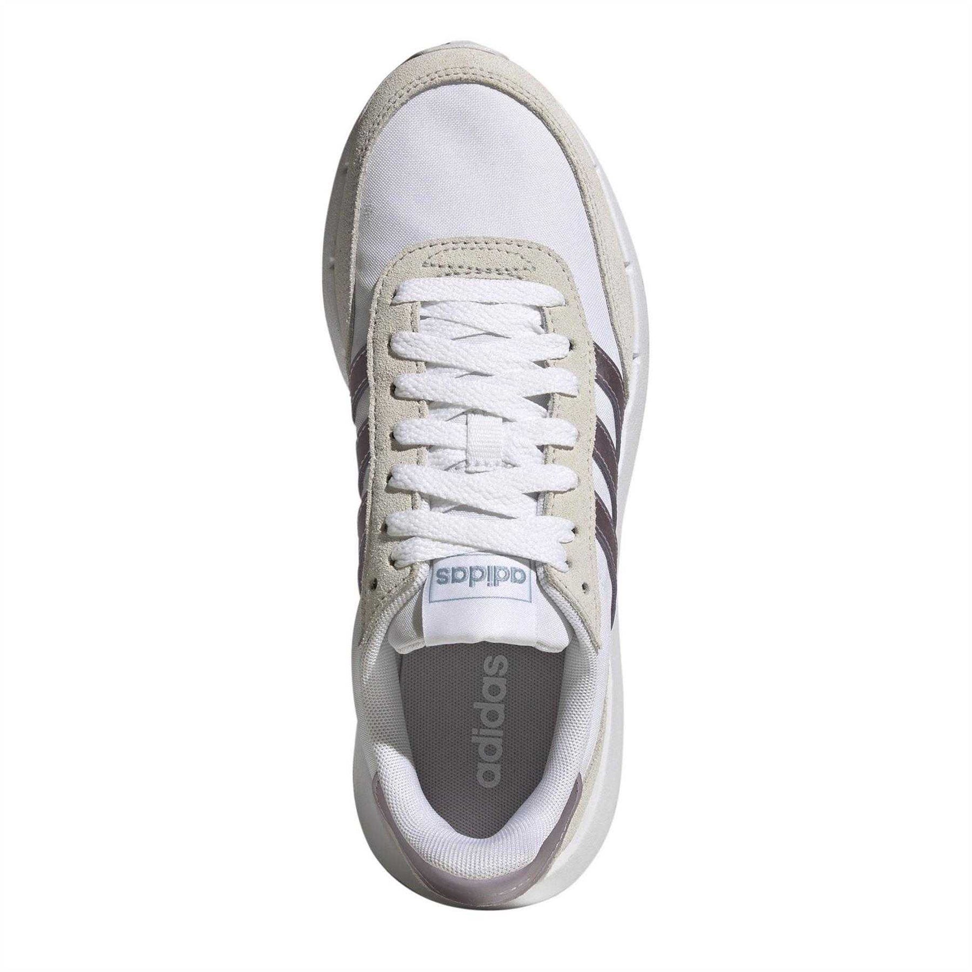 White - Pack Shot - Adidas Womens-Ladies Run 60s 2.0 Trainers