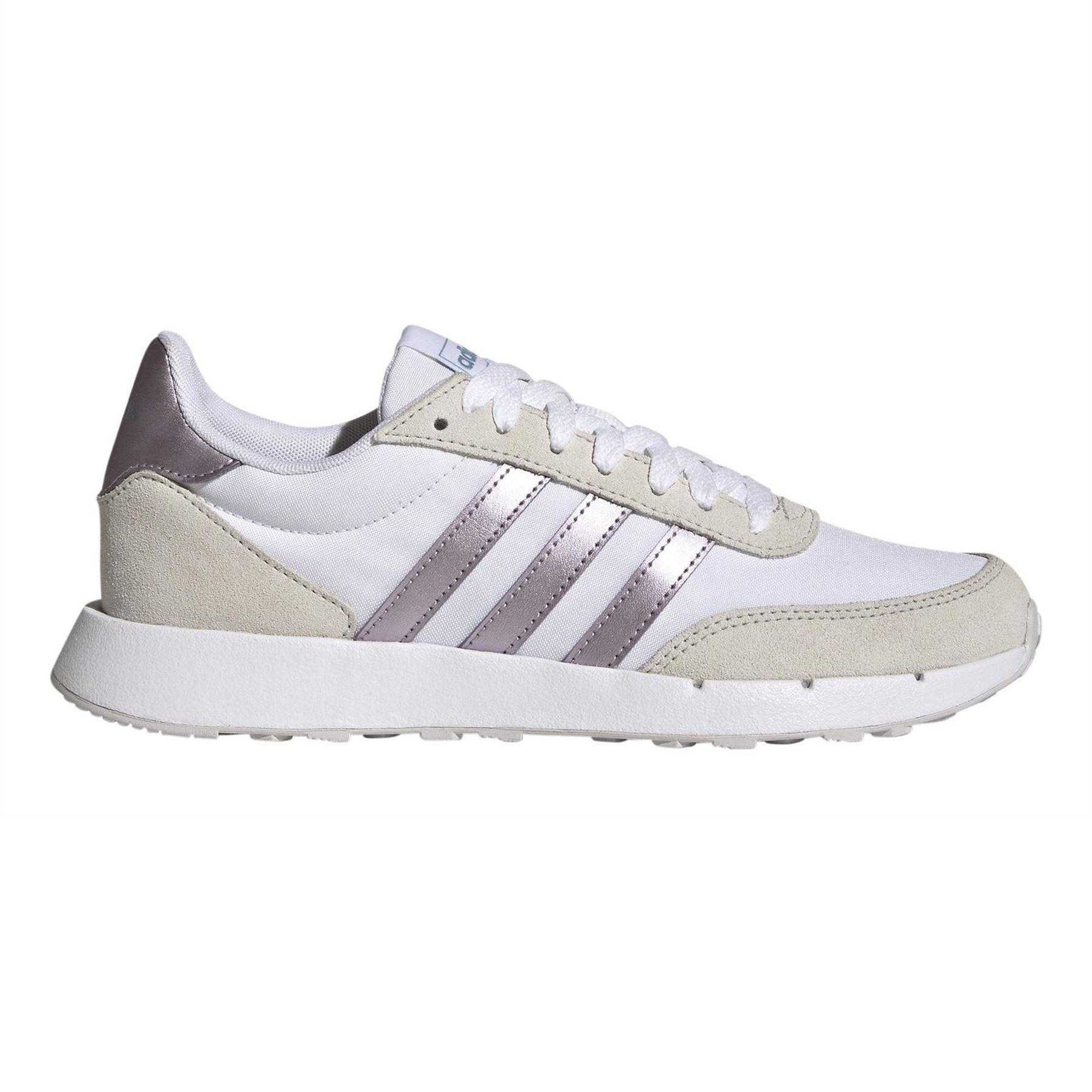 White - Front - Adidas Womens-Ladies Run 60s 2.0 Trainers