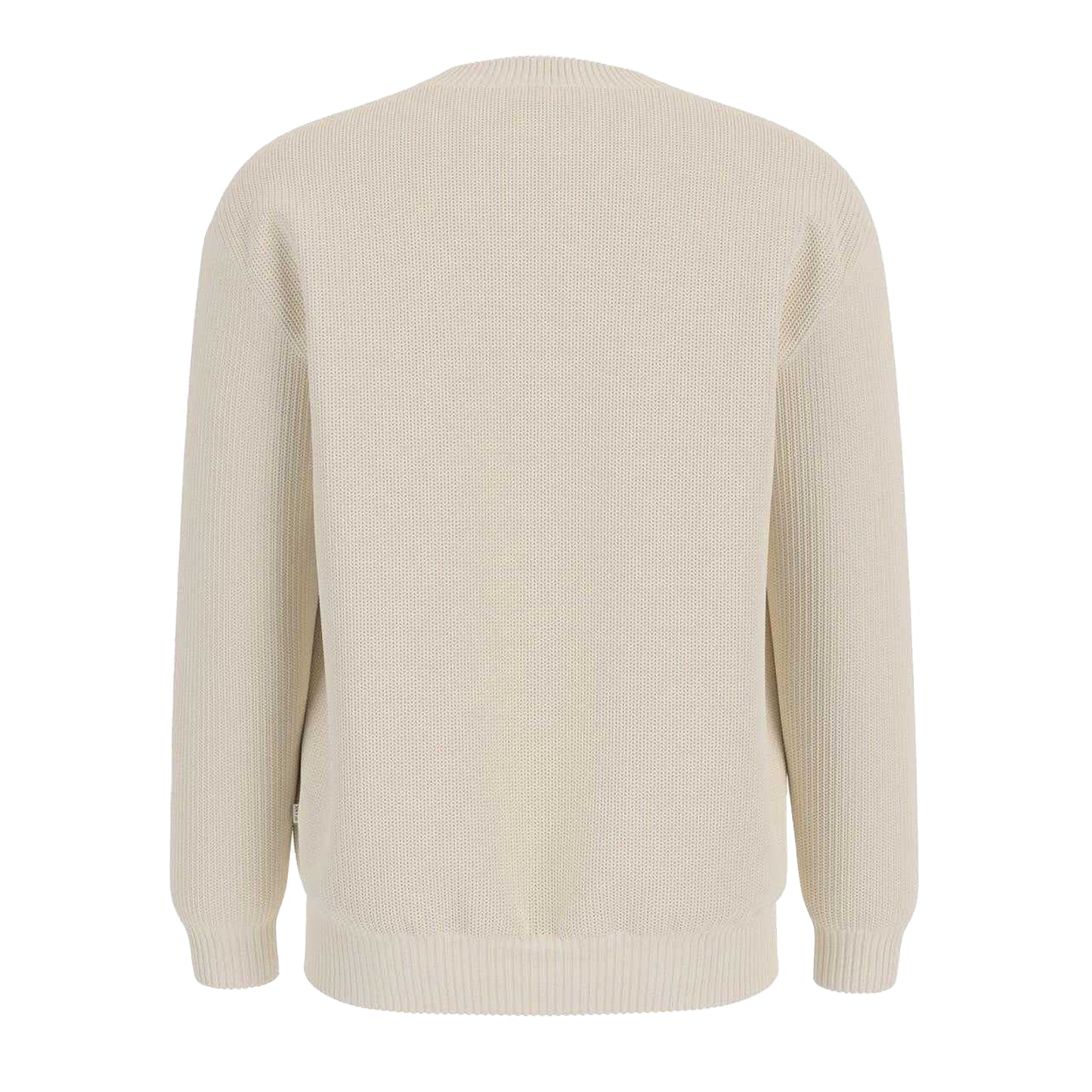 Warm White - Back - Guess Mens Knitted Long-Sleeved Jumper