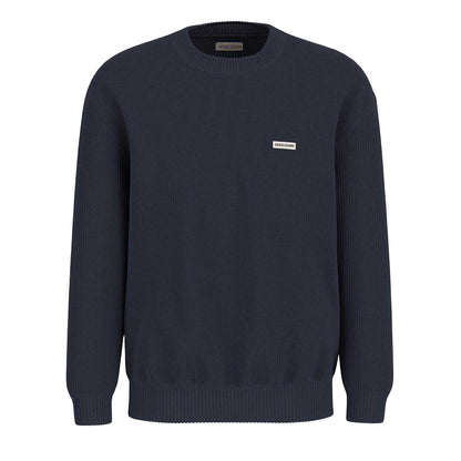 Ocean Blue - Front - Guess Mens Knitted Long-Sleeved Jumper