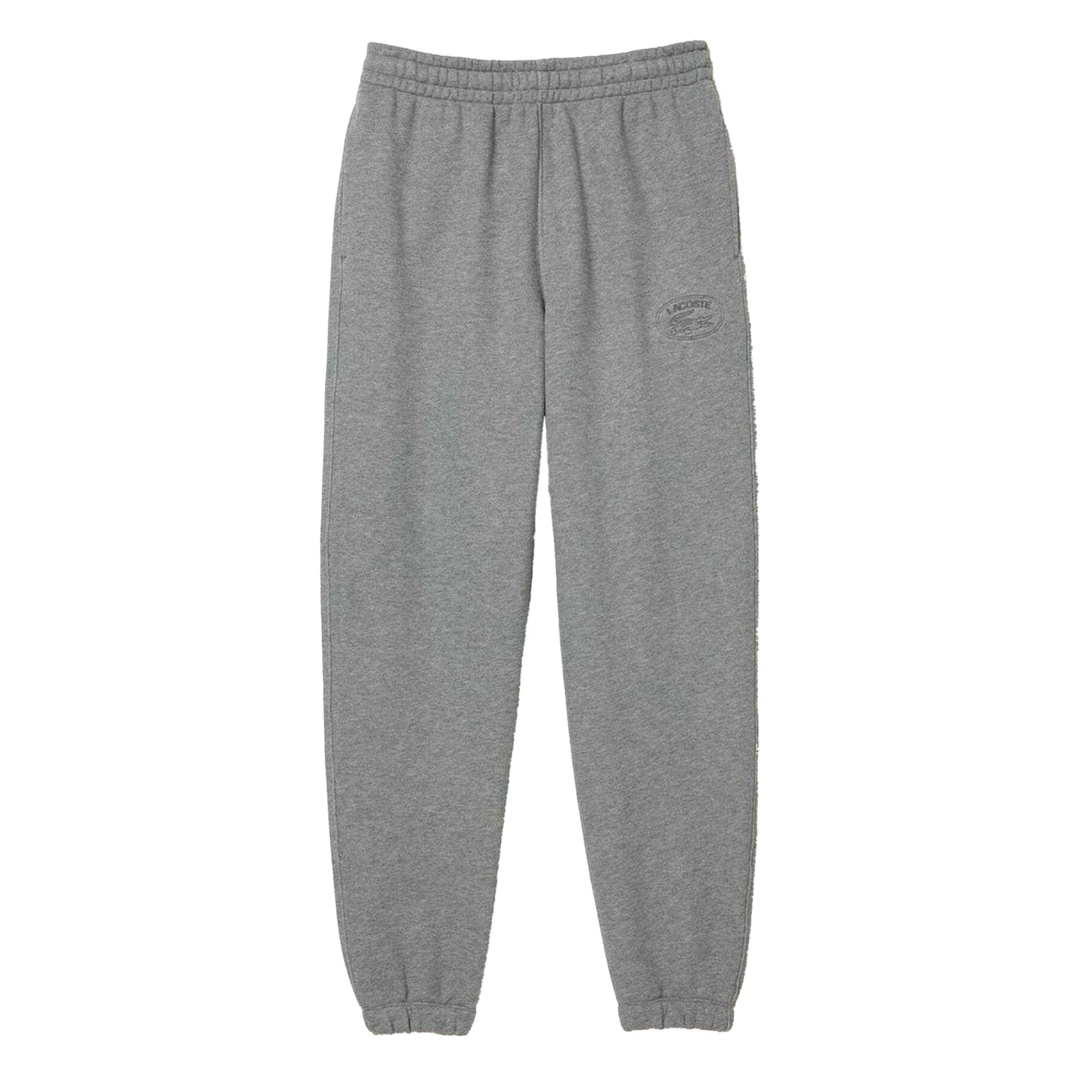 Grey - Front - Lacoste Womens-Ladies Organic Cotton Embroidered Logo Sweatpants