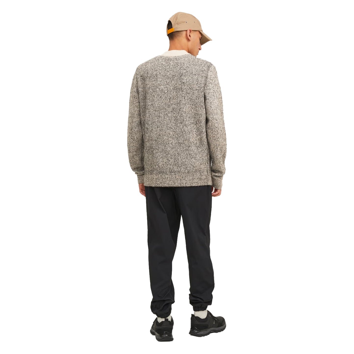 Peyote - Back - Jack And Jones Mens Space Dye Knitted Crew Neck Jumper