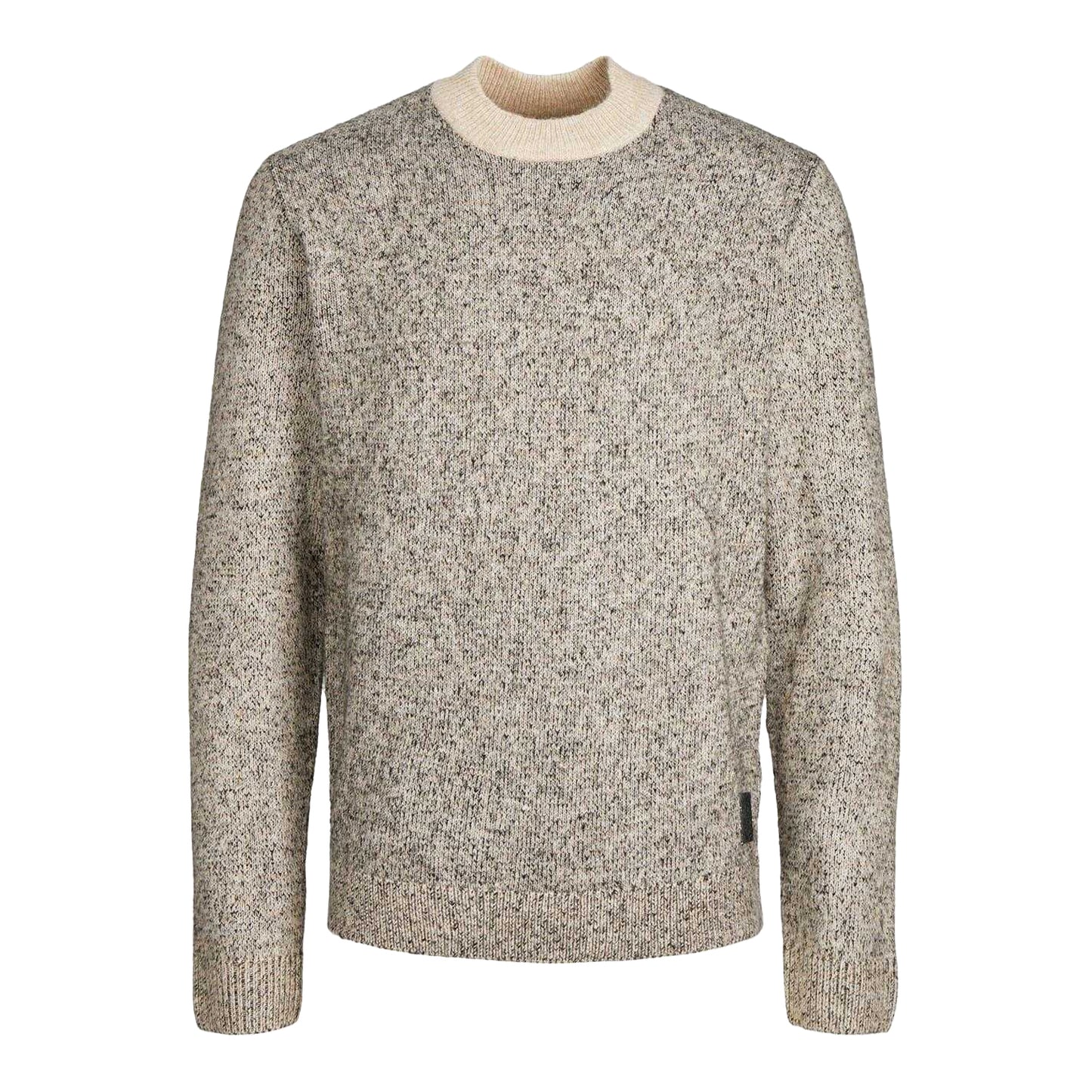 Peyote - Front - Jack And Jones Mens Space Dye Knitted Crew Neck Jumper
