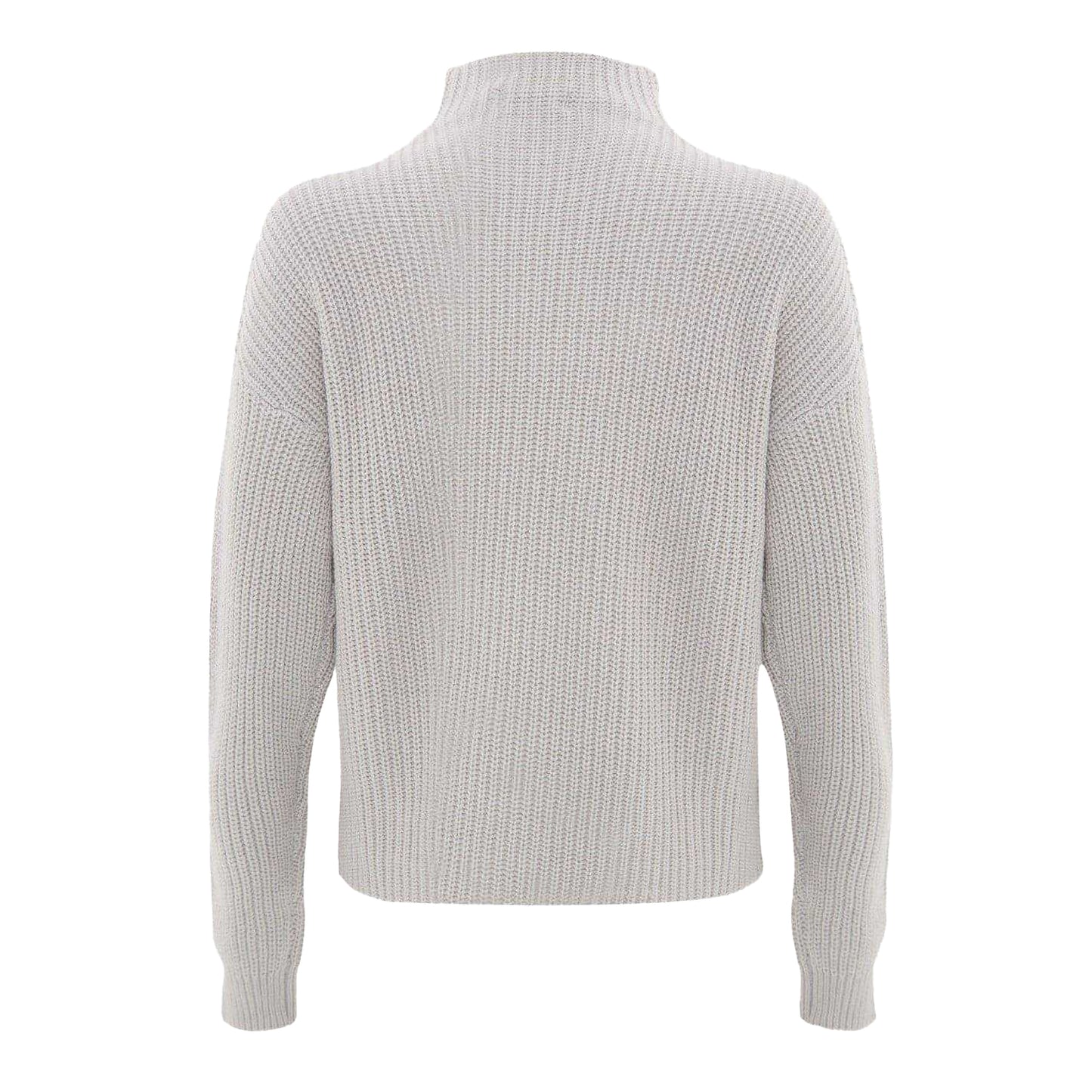 Grey - Back - I Saw It First Womens-Ladies Knitted High-Neck Jumper