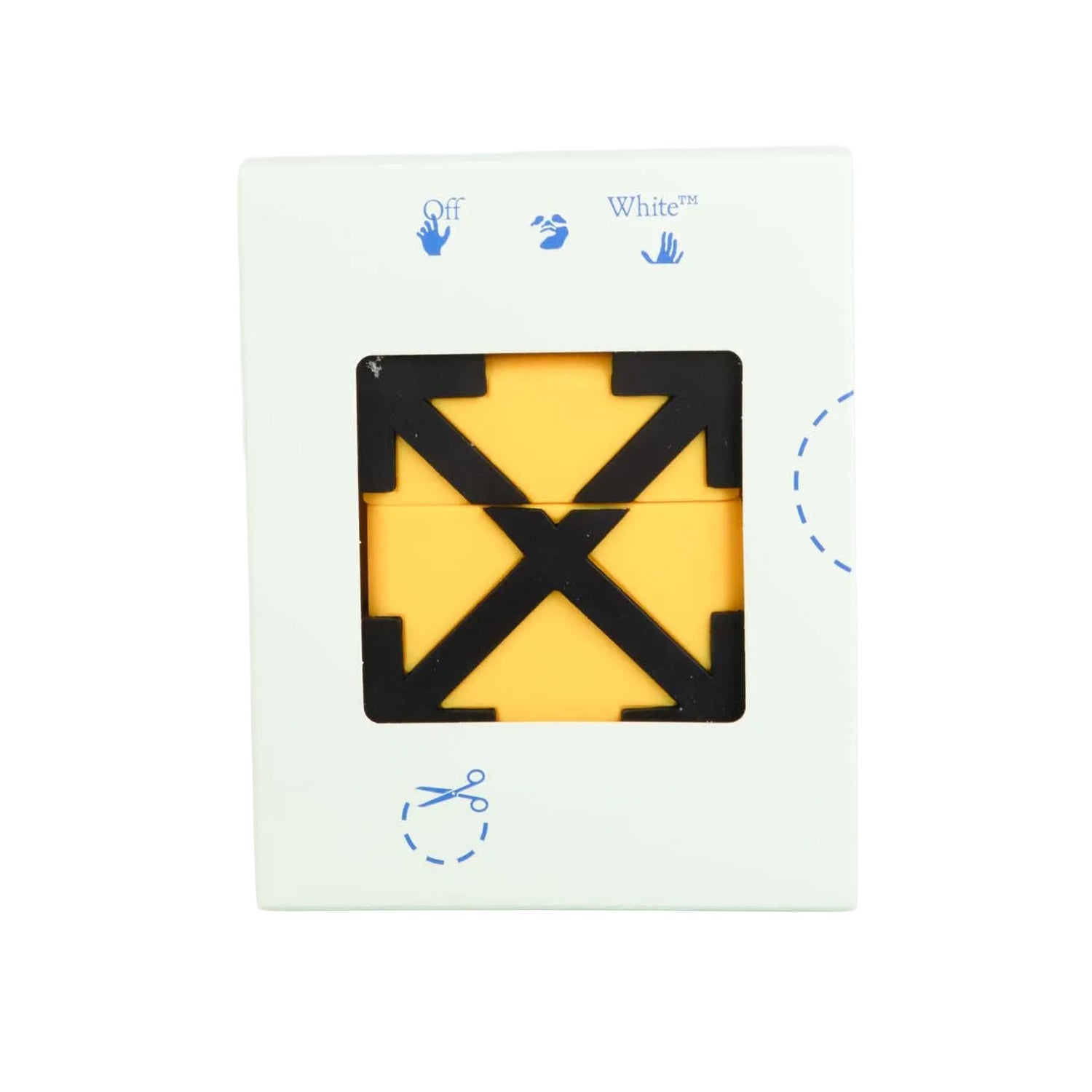 Yellow-Black - Back - Off White Arrow AirPod Pro Case