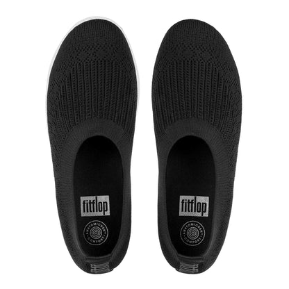 Black - Side - FitFlop Womens-Ladies Uberknit Pumps