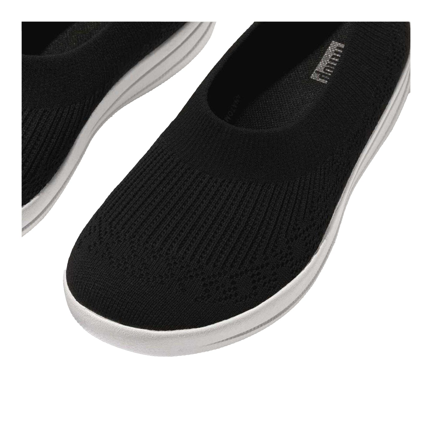 Black - Pack Shot - FitFlop Womens-Ladies Uberknit Pumps