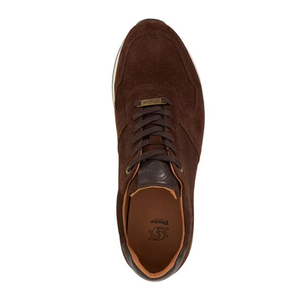 Brown - Lifestyle - Dune London Mens Trilogy Suede Trainers