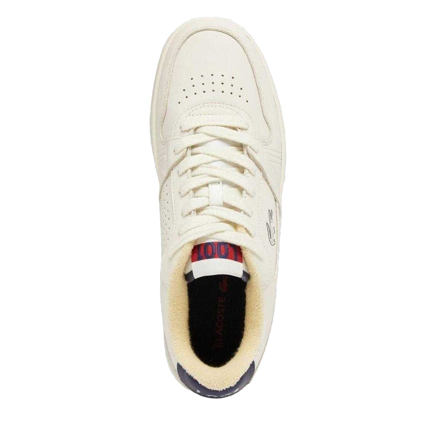 Off White - Side - Lacoste Mens L001 Leather Trainers