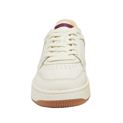 Off White - Close up - Lacoste Mens L001 Leather Trainers