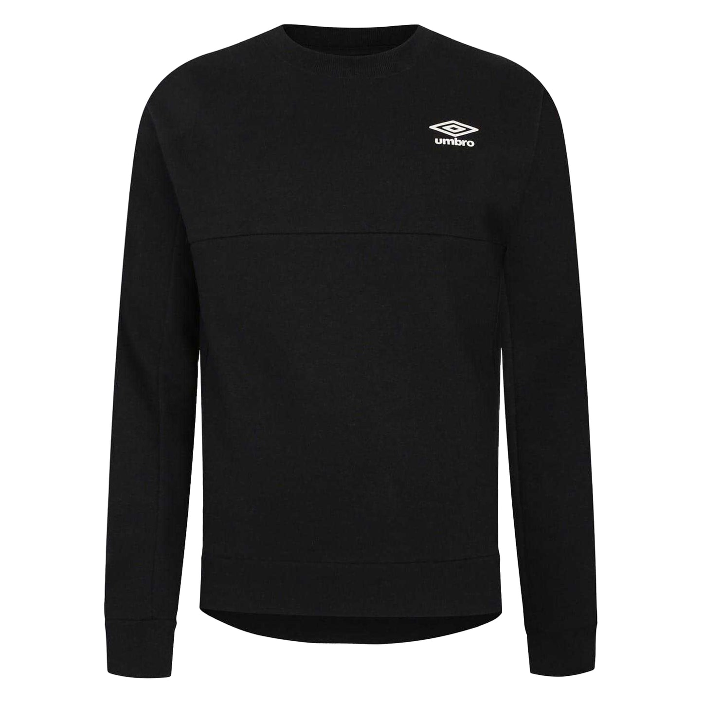 Black - Front - Umbro Mens Pro Fleece Regular Jumper