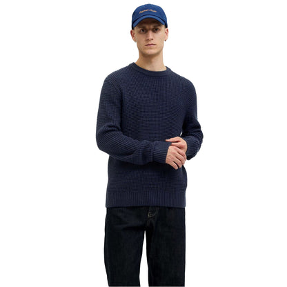 Sky Captain - Lifestyle - Jack And Jones Mens Textured Long-Sleeved Jumper