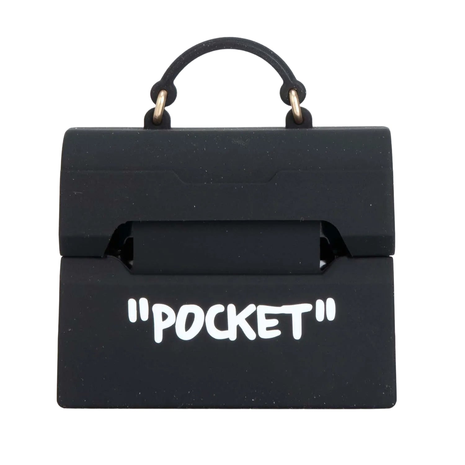 Black - Back - Off White Jitney AirPod Pro Case