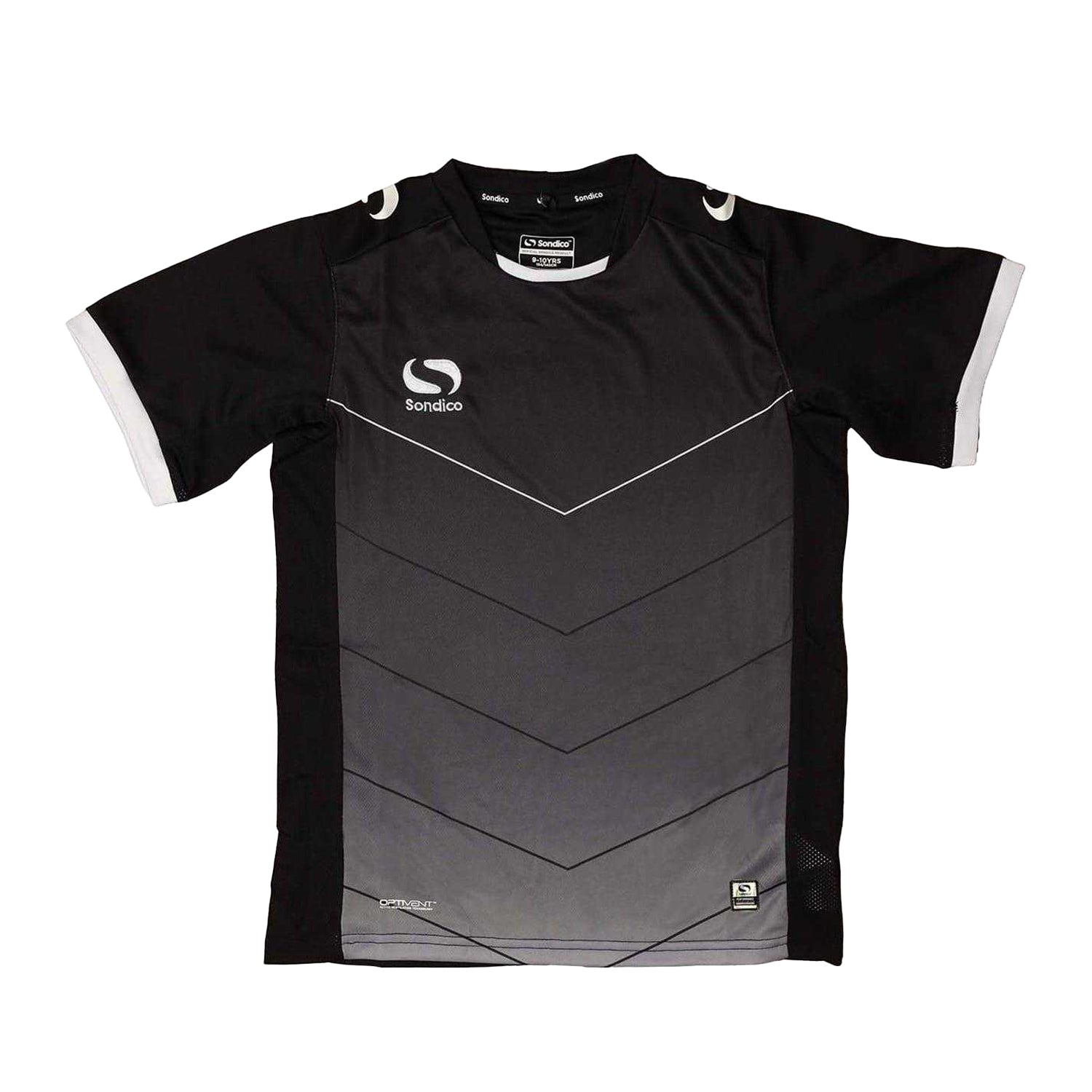 Black - Front - Sondico Childrens-Kids Graphic Print Jersey T-Shirt