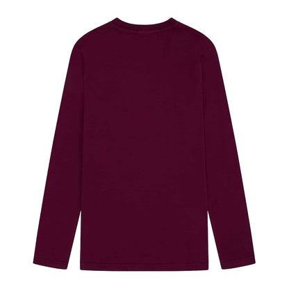 Burgundy - Back - Fenchurch Unisex Adult Aldgate Lettering Cotton T-Shirt